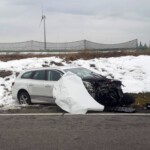 schwer beschädigtes Auto