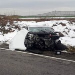 schwer beschädigtes Auto