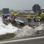 Einsatzkräfte sichern den Einsatzort