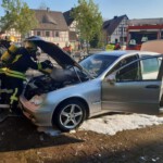 brennender Motor wird gelöscht