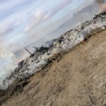 abgeranntes Osterfeuer