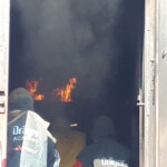 Schulung und Training im Brandübungscontainer