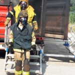 Schulung und Training im Brandübungscontainer