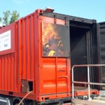 Schulung und Training im Brandübungscontainer