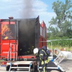 Schulung und Training im Brandübungscontainer
