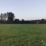 verlegte Schlauchleitung zum Kindergarten