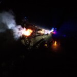 Drohnen Gruppenaufnahme der Teilnehmer am Mahnfeuer